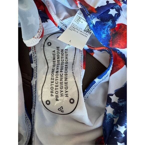 NWT Aonishua American flag high waist bikini (L) - Picture 5 of 7